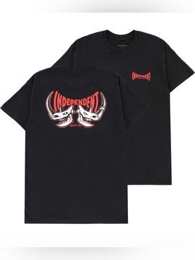 NWT INDEPENDENT RHINO GRAPHIC T-SHIRT in Black /Red. Size Small